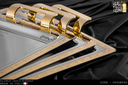 طقم صوانى ايطالى 3 قطعه  GLORIA GOLD ELEGANT