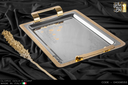 طقم صوانى ايطالى 3 قطعه  GLORIA GOLD ELEGANT