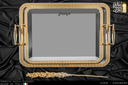 طقم صوانى ايطالى 2 قطعة GRECA GOLD ELEGA