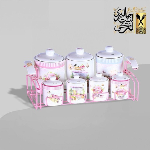 [82001001] طقم توابل 7 قطع استاند